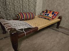 2 wooden charpai / charpai / bed / for sale in Valencia town Lahore