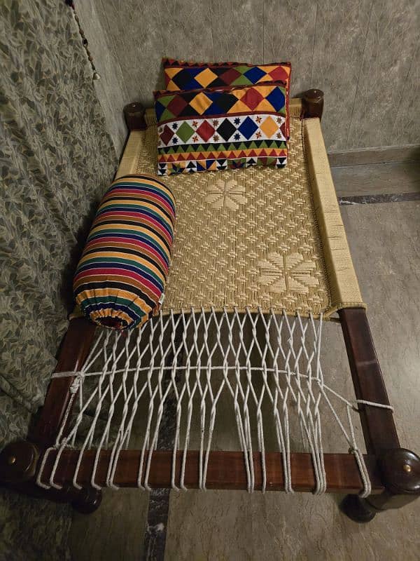 2 wooden charpai / charpai / bed / for sale in Valencia town Lahore 2