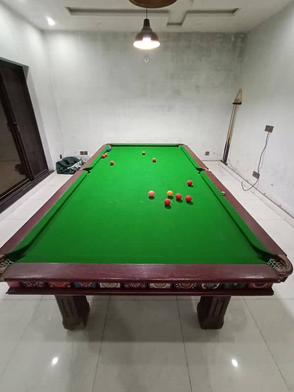 Cheena snooker table 5x10, 2inch marble 1