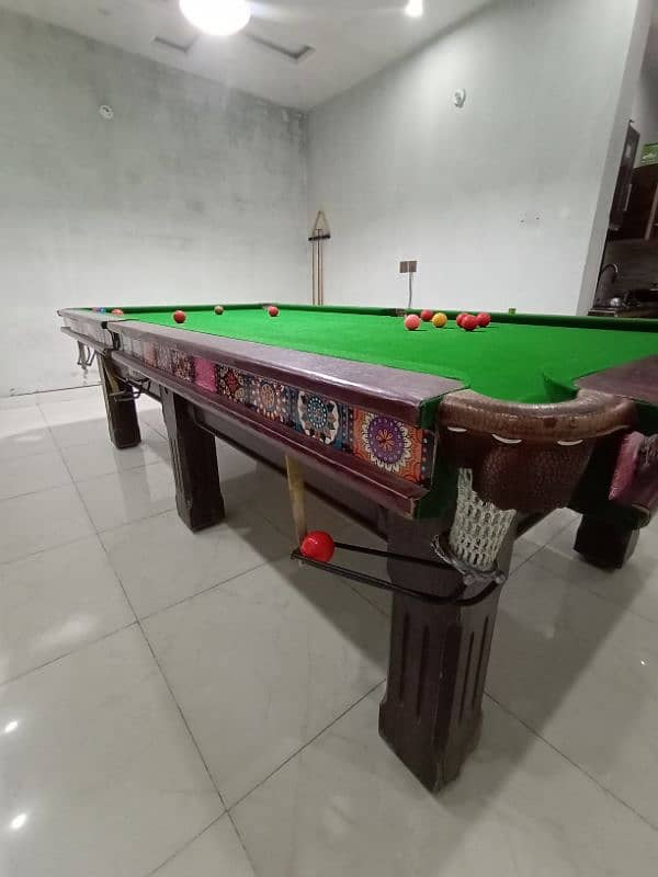 Cheena snooker table 5x10, 2inch marble 2