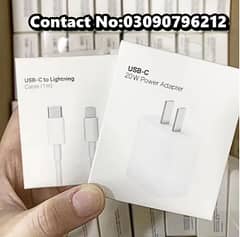 Iphone Original Charger 20Watt Power Adapter With Type C To Lightenin