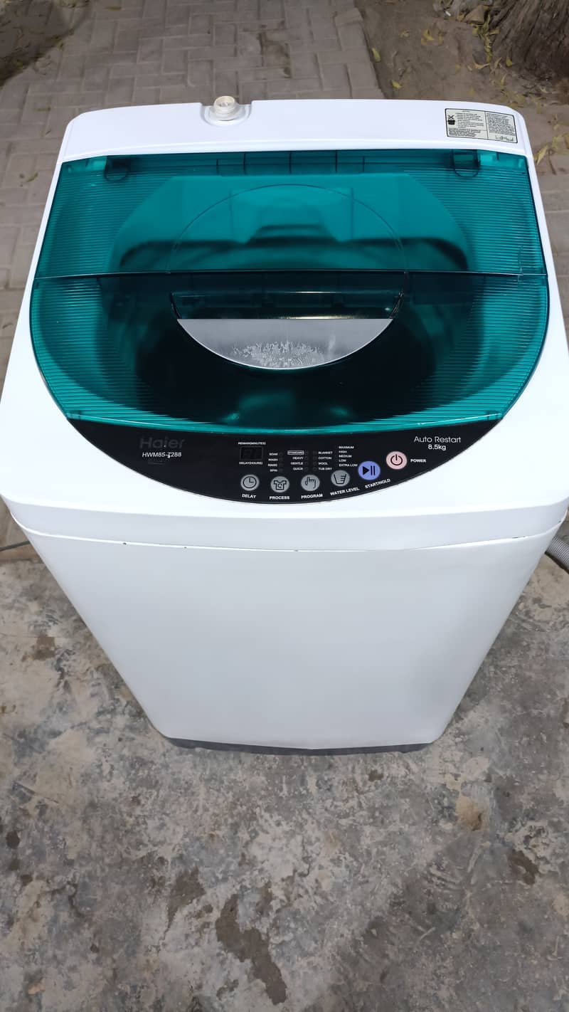 Haier 8.5 kg Good Condition with warranty Automatic Washing Machine 6