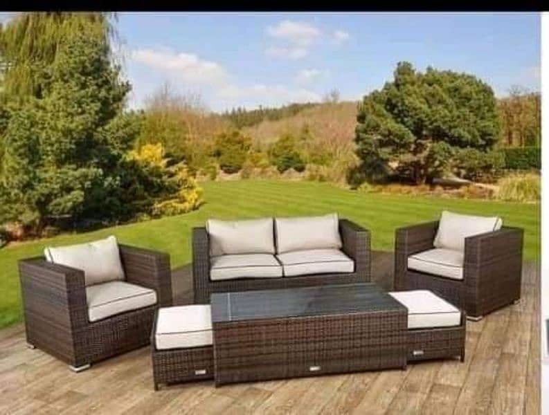 Rattan furniture 4 seater sofa sets 0