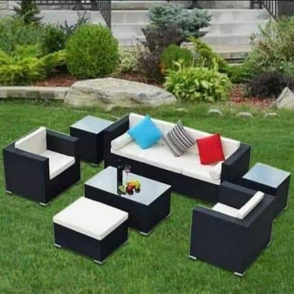 Rattan furniture 4 seater sofa sets 1