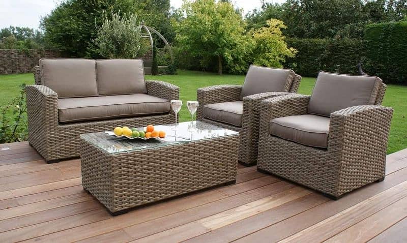 Rattan furniture 4 seater sofa sets 3