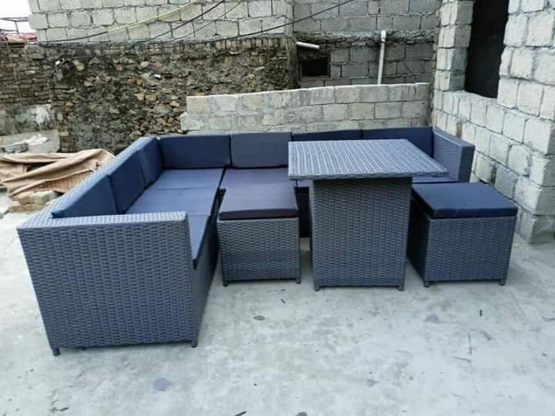 Rattan furniture 4 seater sofa sets 4