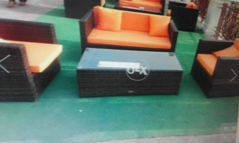 Rattan furniture 4 seater sofa sets 9