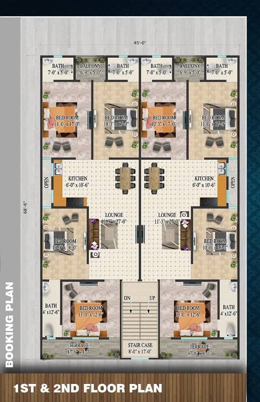 3 Bed + Drawing + Dining Booking Project, 12 Month Installments Plan, Car Parking. . 2