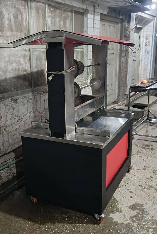 shawarma chicken coil grill counter 1