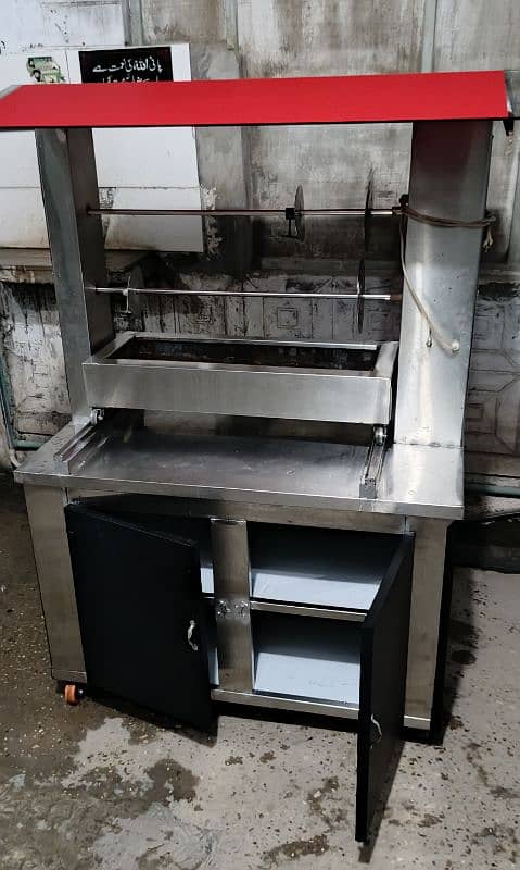 shawarma chicken coil grill counter 3