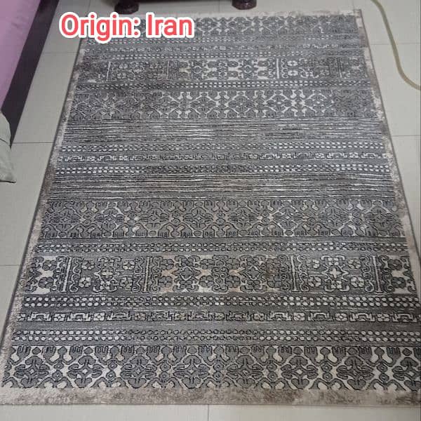 Irani Grey&White rug and Maroon&Beige rug 0