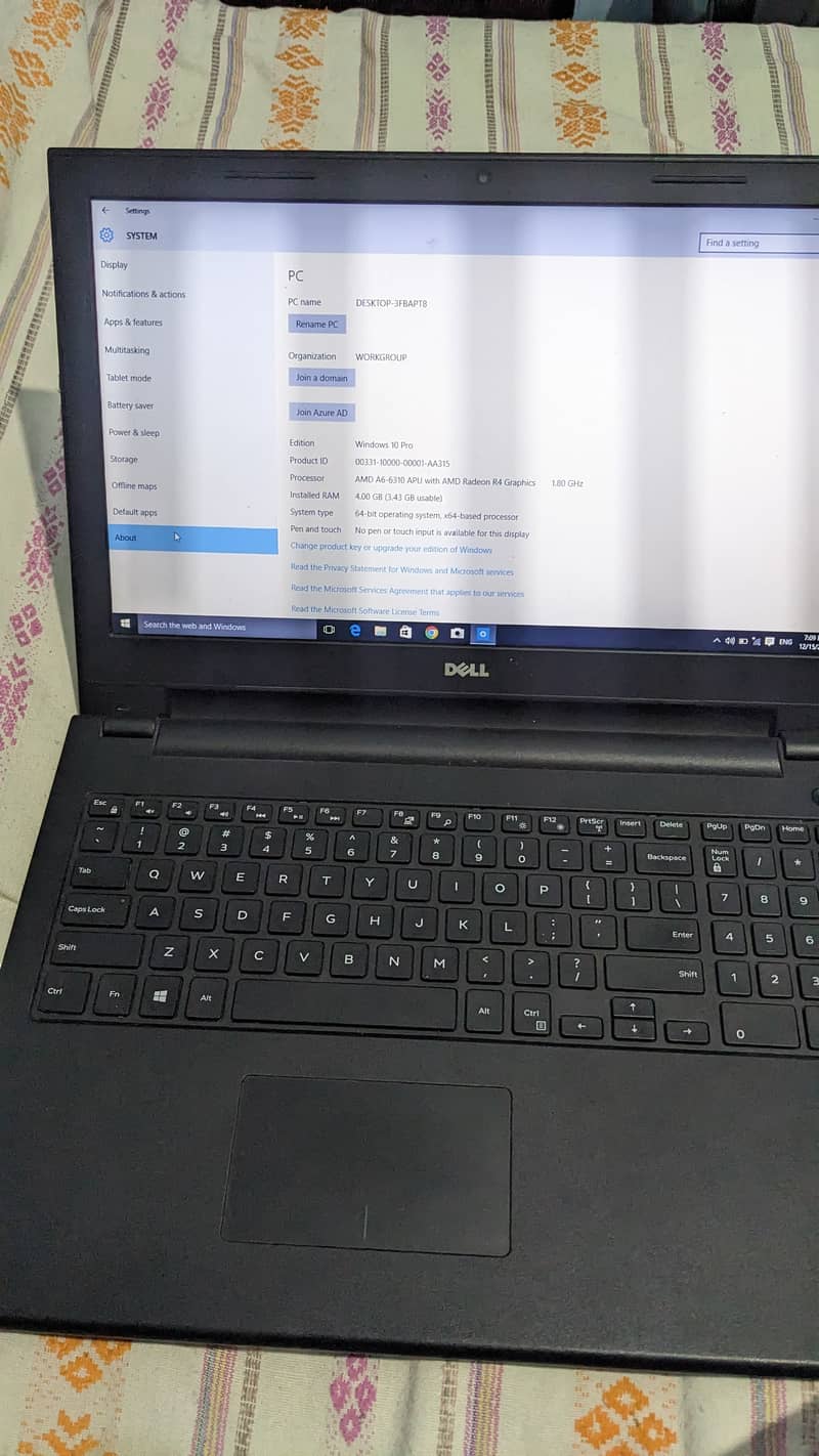 Laptop Dell i6 6th Generation 2