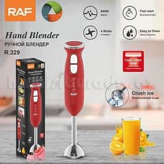 RAF Hand Blender \ Mixer 800W 4 Blades dual Mode with Turbo Speed (New