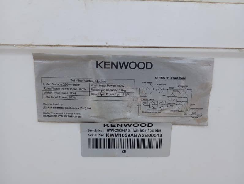 KENWOOD washing machine with dryer 2in1 5