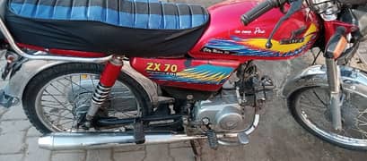 red colour bike good condition