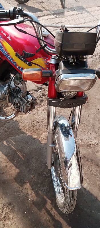 red colour bike good condition 1