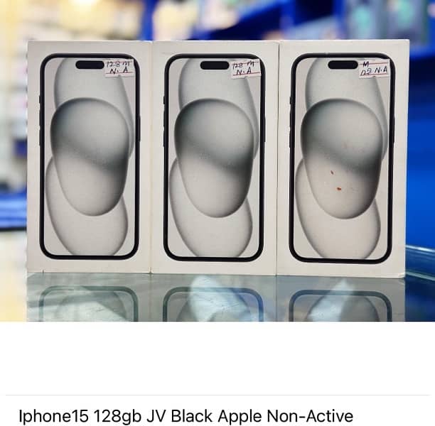 iPhone 15 Black 128GB JV Pin Pack 0