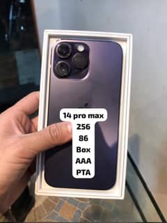 IPHONE 14 PRO MAX 256 FU (PTA) WATERPACK 86 HEALTH BOX PURPLE 9/10