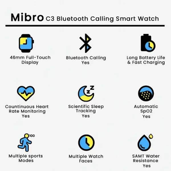 Mibro C3 smart watch Bluetooth calling 4