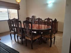 Chinyot made Dining table with 10 chairs