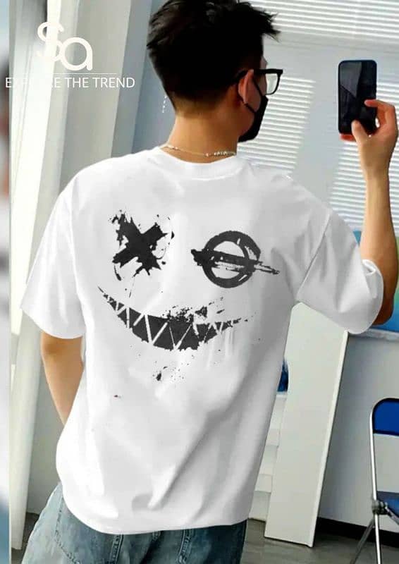 men drop shoulder printed tshirt 1