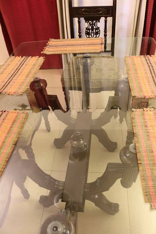 Chinnioti Dinning Table with 6 chairs 7