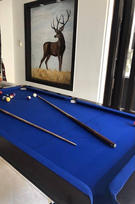 pool table Billiard game 8 balls snooker football Foosball soccer cue 4