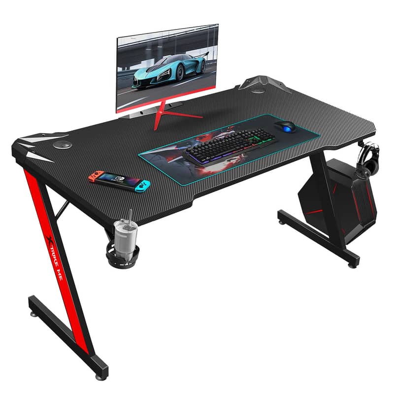 Xtrike Me Dk-02 Ergonomic Computer Desk With Headphone Hook 0