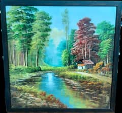 Professional Hand Made paintings in ready to hang glass frames