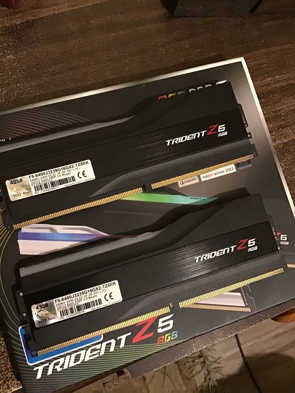 gskill trident z ddr5 32gb 6400mhz CL32 desktop ram memory cpu coolers 0