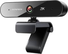 DEPSTECH Webcam with Microphone for Desktop, 2K QHD USB Webcam