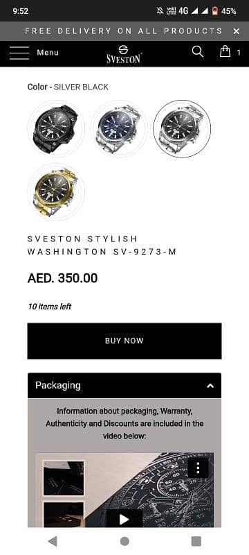 sveston Shahid Afridi limited edition Branded watch 5