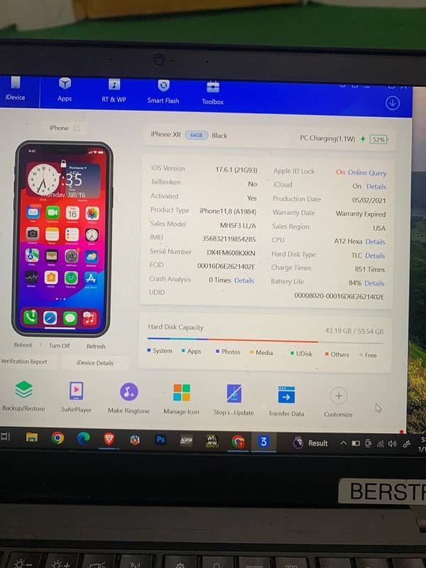 Iphone XR 64gb JV in mint condition 6