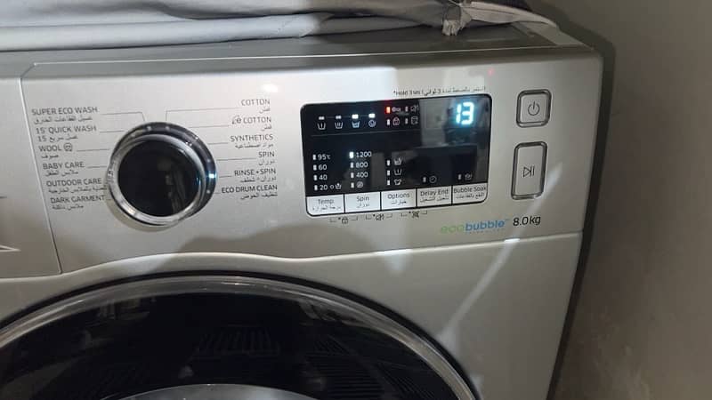 Samsung 8.0 kg Ecco bubble front load 2