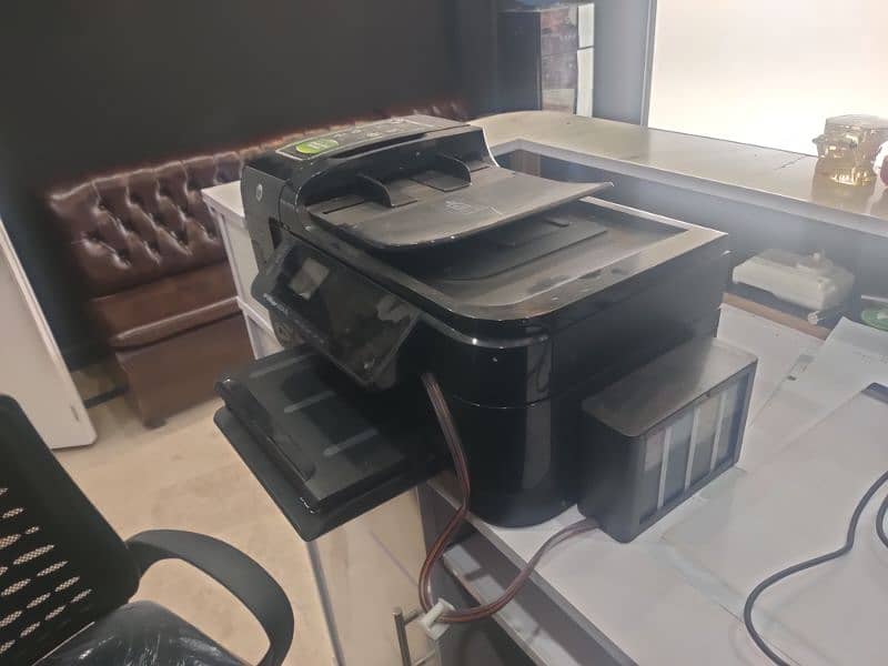 HP office jet 6500a plus e. with reset cartridge and external ink tank 1