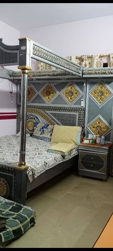 Taj  bed set with dressing table side tables and cupboard 6