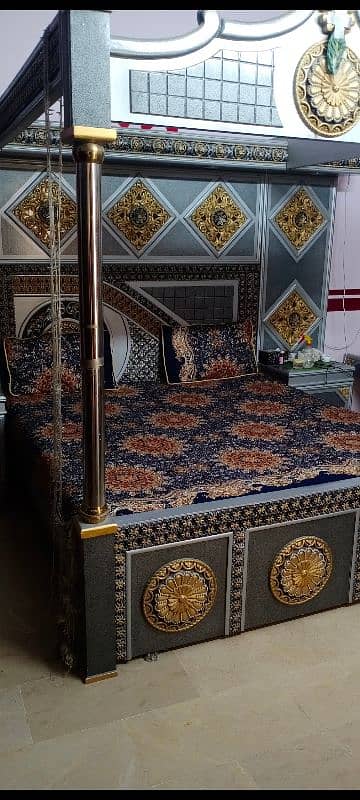 Taj  bed set with dressing table side tables and cupboard 7