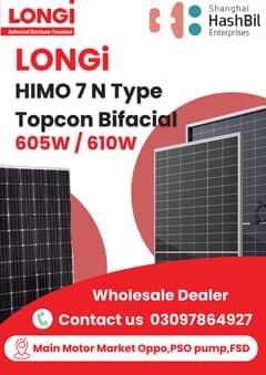 Longi panel Himo 7 / 605W / 610W / Wholesale Dealer solar /Solar long