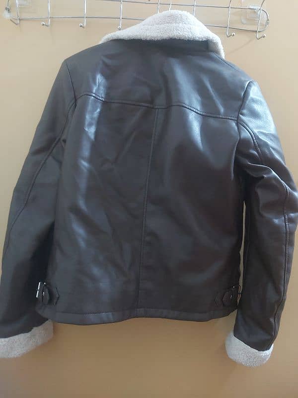 Branded leather jacket 0