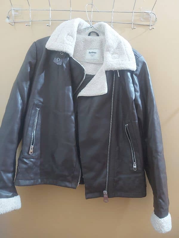 Branded leather jacket 5