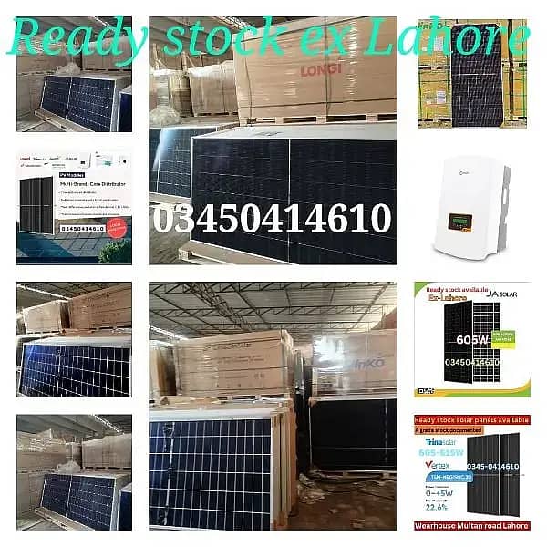 Solar panal /inverter/Longi HiMo 6/Longi HiMo 7/Jinko N-Type/JA N-Typ 0