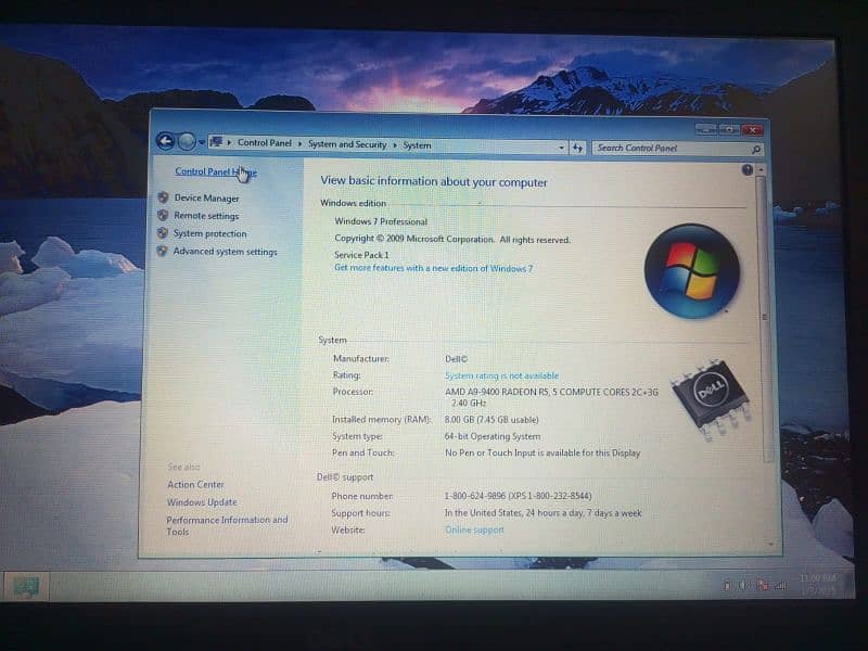 Dell laptop 9th gen, 8/256GB Ssd. 2