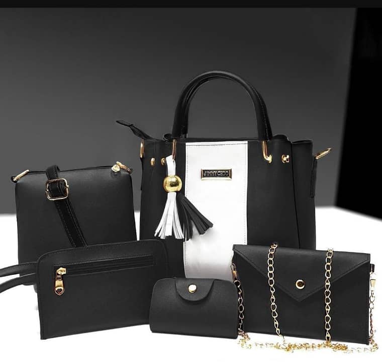 5 PCs women handbags set available at 5 colours 2