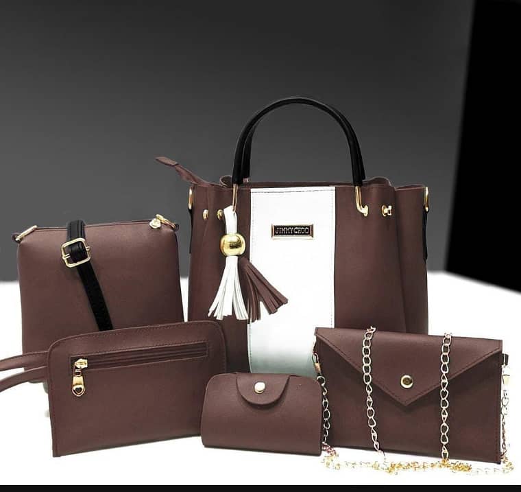 5 PCs women handbags set available at 5 colours 3