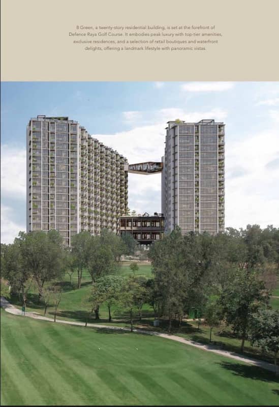 2-Bed Facing Golf View On Instalments Residential Apartment For Sale In Defence Raya 8 Green 0