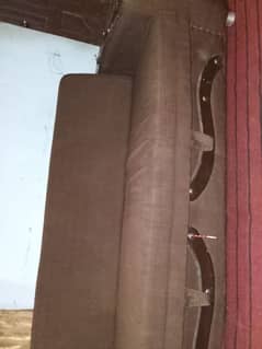 Brown sofa bed