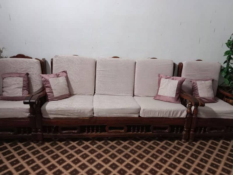 Good quality 5 seater wooden sofa set for sale - Strong & Durable 2