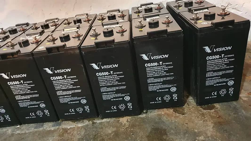 2v 500ah 2v 600ah vision dry cells electronic 0