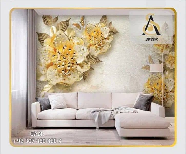 3D Wallpaper / Customised Wallpaper / Room Wallpaper / Office / Canvas 10