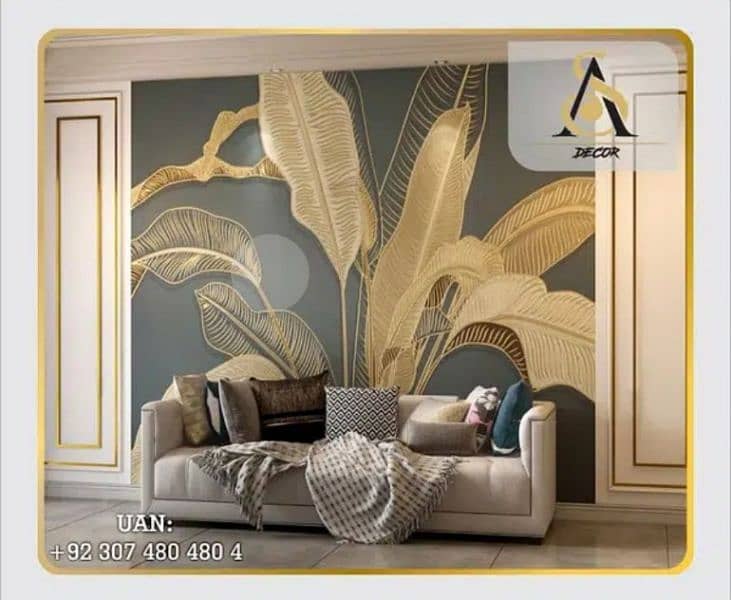 3D Wallpaper / Customised Wallpaper / Room Wallpaper / Office / Canvas 11